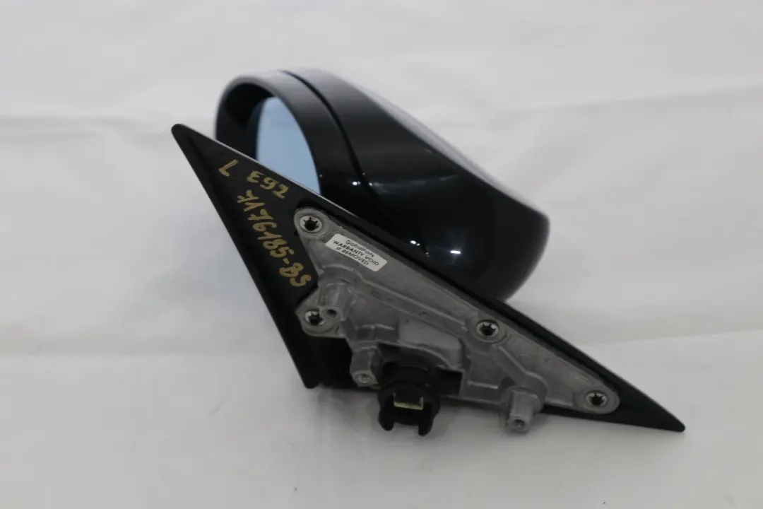 BMW 3 Series E92 E93 M-Sport Left Heated Wing Mirror N/S Black Sapphire Metallic - SKU rhd-7176185-BS - Part number 7176185