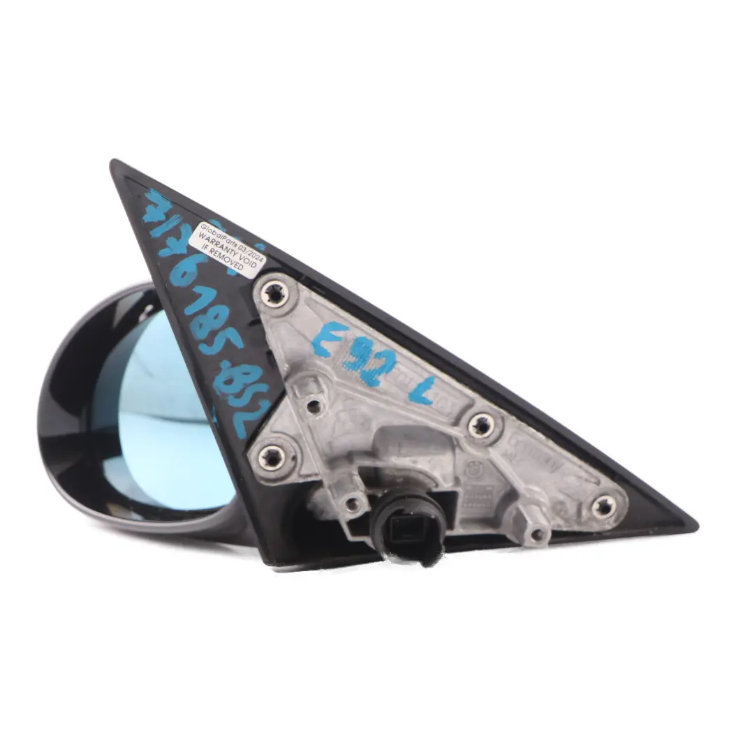 High Gloss Left Door Wing Mirror N/S Black Sapphire to BMW 3 Series 2 E92 M Sport with Part number 7176185 BMW 3 Series 2 E92 M Sport High Gloss Left Door Wing Mirror N/S Black Sapphire - SKU rhd-7176185-BS2 - Part number 7176185