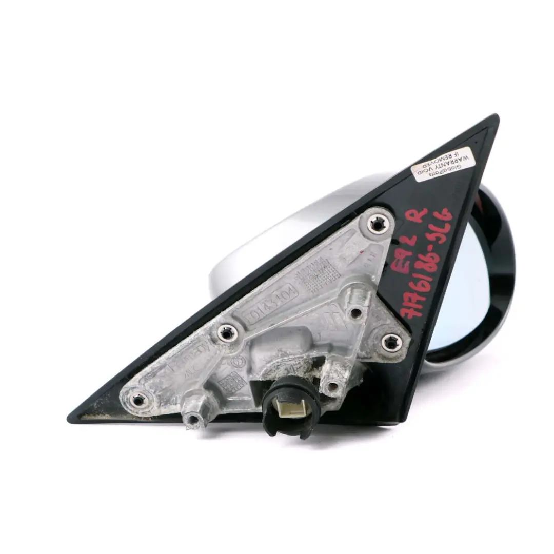 Right Wing Mirror High Gloss O/S Spacegrau Space Grey A52 to BMW 3 E92 M Sport with Part number 7176186 BMW 3 E92 M Sport Right Wing Mirror High Gloss O/S Spacegrau Space Grey A52 - SKU rhd-7176186-SCG - Part number 7176186