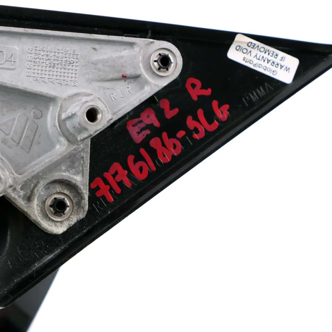 Right Wing Mirror High Gloss O/S Spacegrau Space Grey A52 to BMW 3 E92 M Sport with Part number 7176186 BMW 3 E92 M Sport Right Wing Mirror High Gloss O/S Spacegrau Space Grey A52 - SKU rhd-7176186-SCG - Part number 7176186