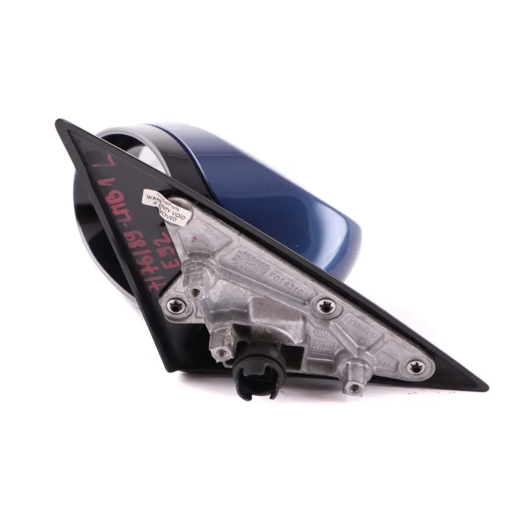 Left Heated Wing Mirror Memory N/S Le Mans Blau to BMW 3 Series 1 E92 E93 M Sport with Part number 7176189 BMW 3 Series 1 E92 E93 M Sport Left Heated Wing Mirror Memory N/S Le Mans Blau - SKU rhd-7176189-LMB1 - Part number 7176189