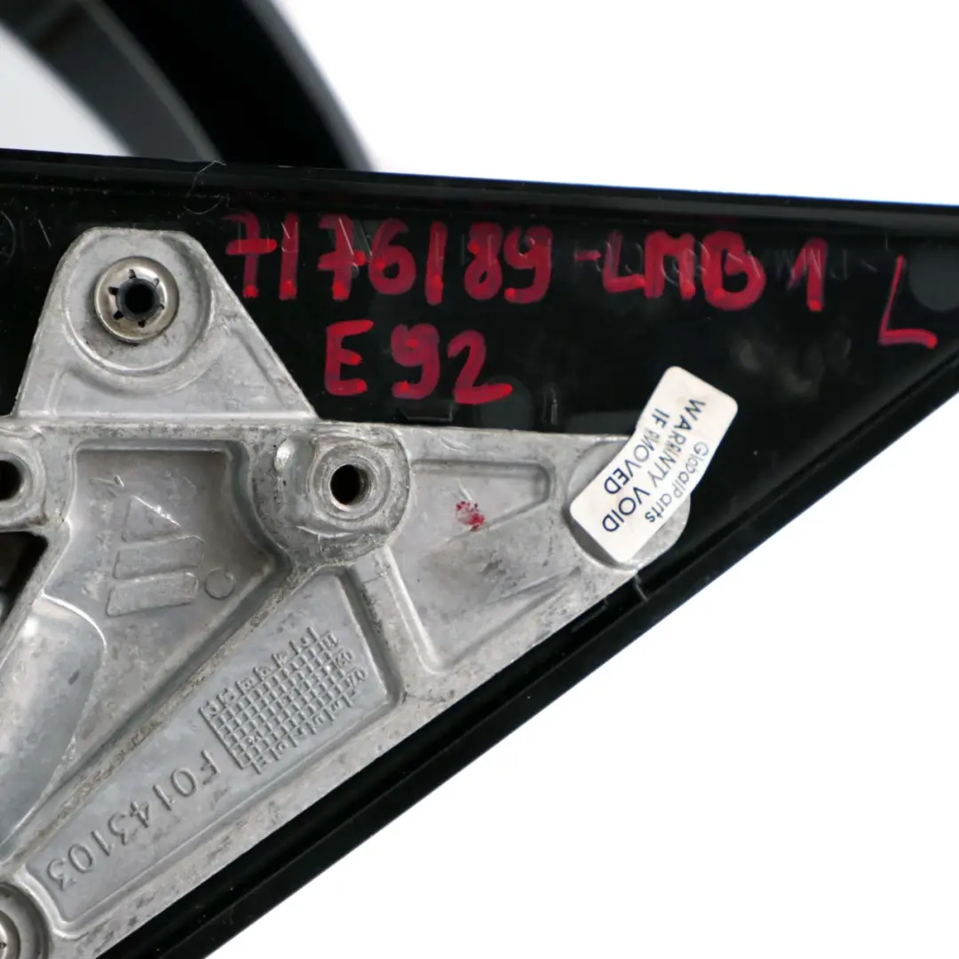 Left Heated Wing Mirror Memory N/S Le Mans Blau to BMW 3 Series 1 E92 E93 M Sport with Part number 7176189 BMW 3 Series 1 E92 E93 M Sport Left Heated Wing Mirror Memory N/S Le Mans Blau - SKU rhd-7176189-LMB1 - Part number 7176189