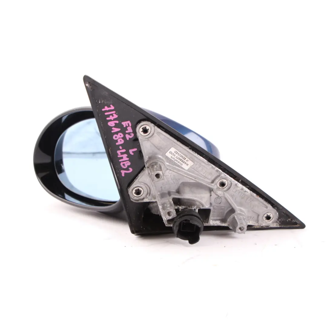 Wing Mirror Door BMW E92 E93 M Sport Left Memory N/S Le Mans Blau Blue 381 to with Part number 7176189 Wing Mirror Door BMW E92 E93 M Sport Left Memory N/S Le Mans Blau Blue 381 - SKU rhd-7176189-LMB2 - Part number 7176189