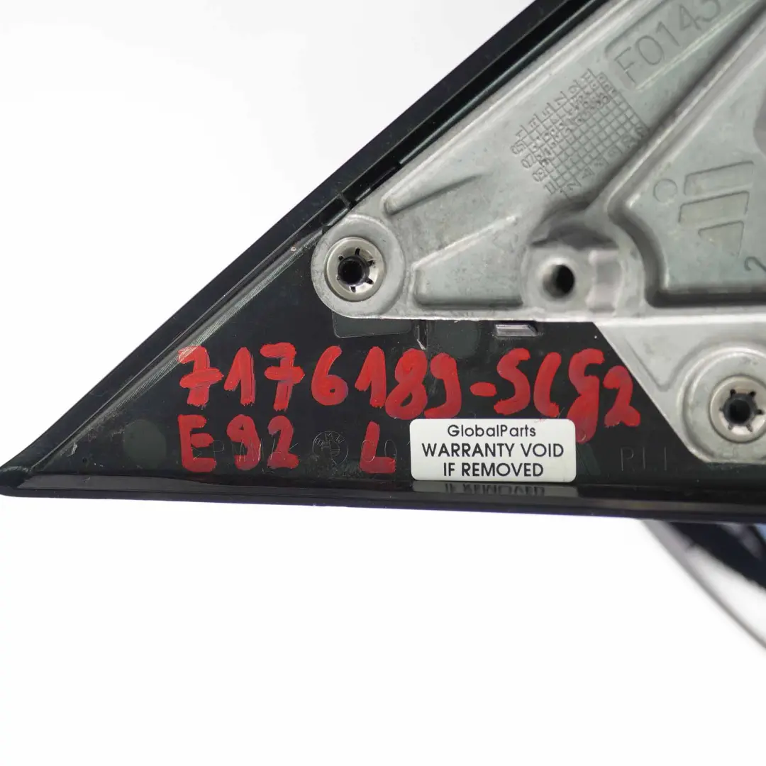 Wing Mirror BMW E92 E93 M Sport Left Heated Memory N/S Spacegrau Space Grey A52 to with Part number 7176189 Wing Mirror BMW E92 E93 M Sport Left Heated Memory N/S Spacegrau Space Grey A52 - SKU rhd-7176189-SCG2 - Part number 7176189