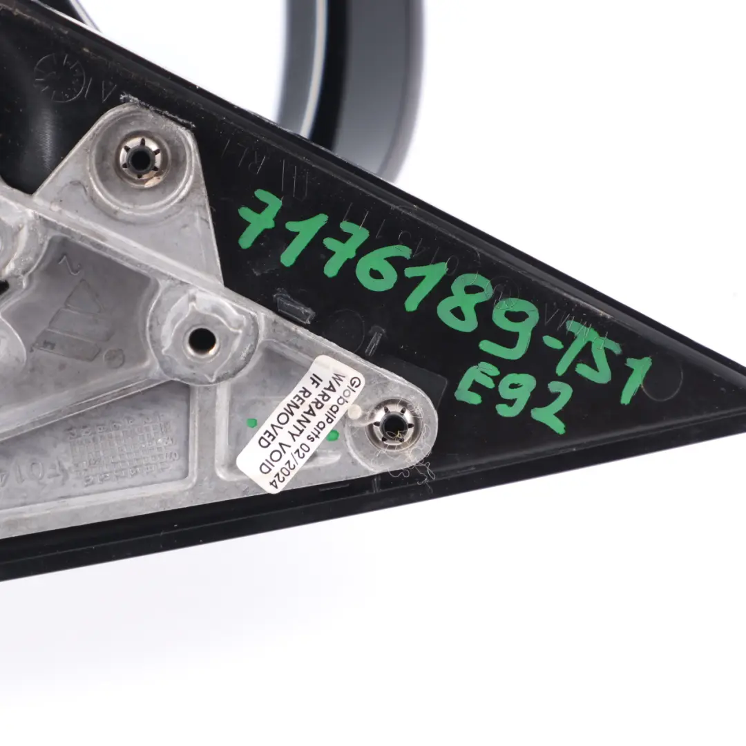 Wing Mirror BMW E92 E93 M Sport Left N/S Heated Memory Titansilber Silver 354 to with Part number 7176189 Wing Mirror BMW E92 E93 M Sport Left N/S Heated Memory Titansilber Silver 354 - SKU rhd-7176189-TS1 - Part number 7176189