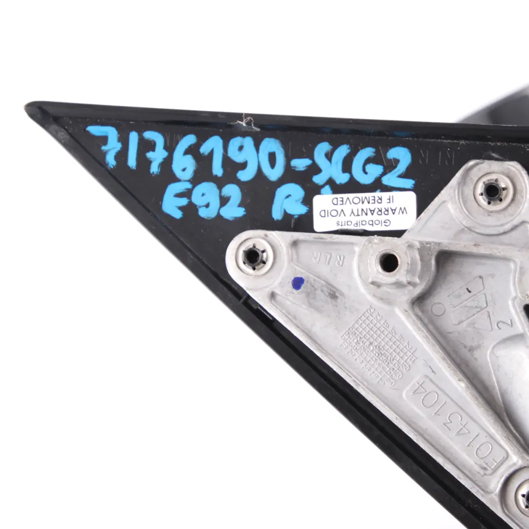 Wing Mirror BMW E92 E93 M Sport Right O/S Heated Memory Spacegrau Space Grey A52 to with Part number 7176190 Wing Mirror BMW E92 E93 M Sport Right O/S Heated Memory Spacegrau Space Grey A52 - SKU rhd-7176190-SCG2 - Part number 7176190