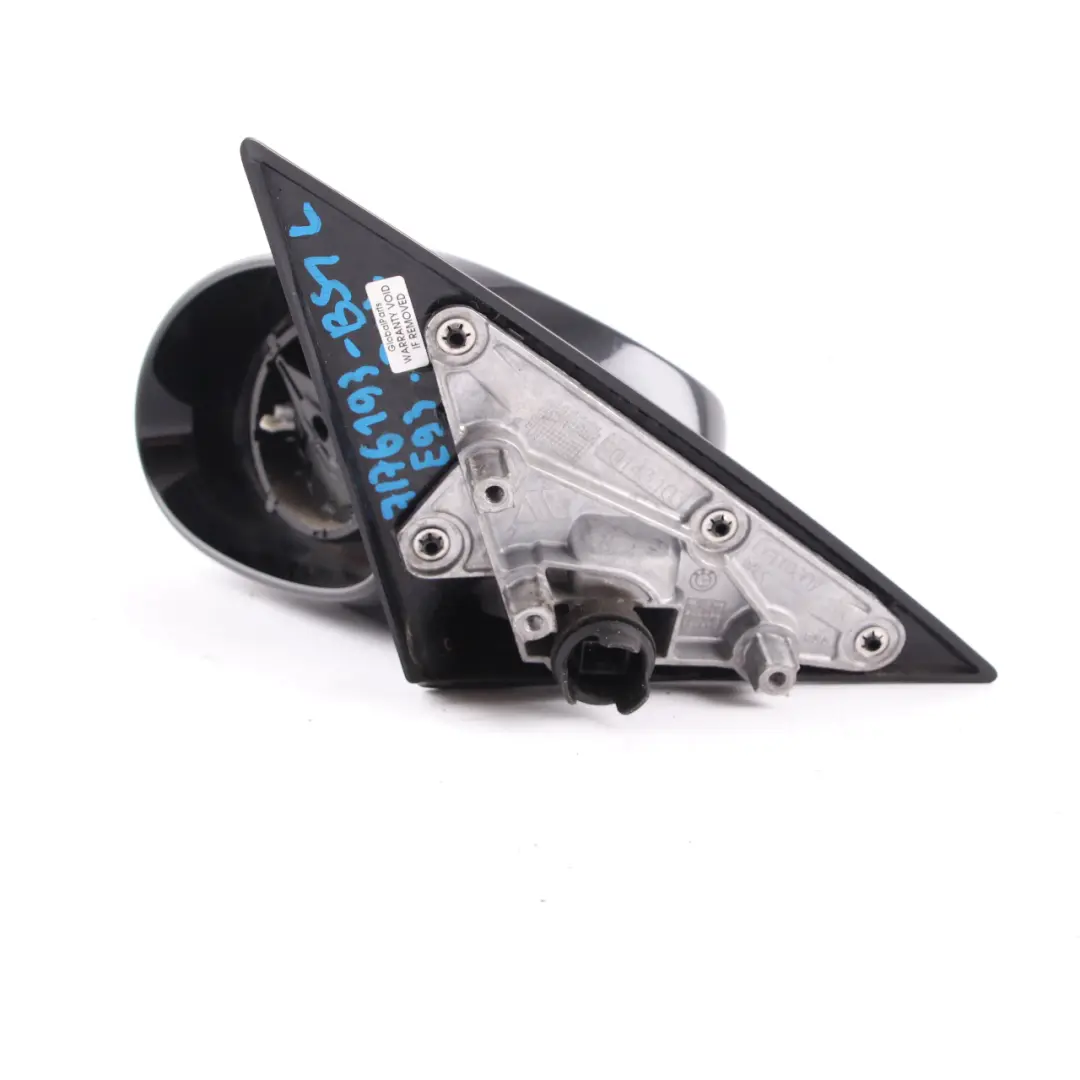 BMW 3 Series E92 1 Power Fold Left Wing Mirror N/S High Gloss Black Sapphire - SKU rhd-7176193-BS1 - Part number 7176193