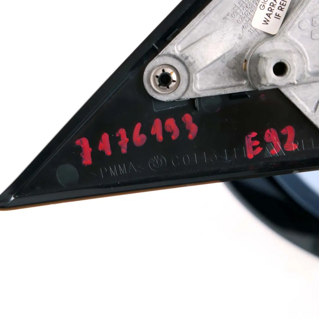 Door Wing Mirror BMW E92 Base Power Fold Left N/S High Gloss Shadow Line M Sport to with Part number 7176193 Door Wing Mirror BMW E92 Base Power Fold Left N/S High Gloss Shadow Line M Sport - SKU rhd-7176193 - Part number 7176193