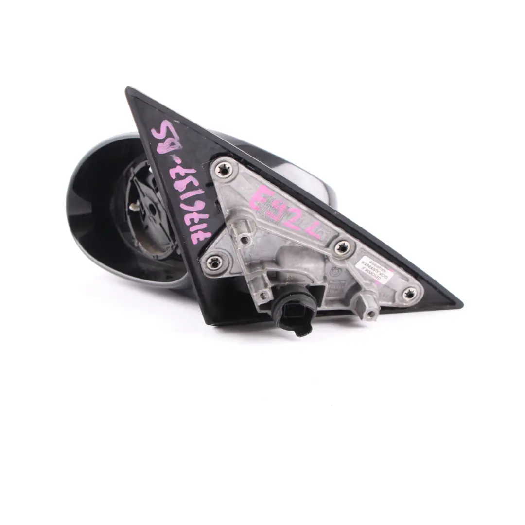  Wing Mirror BMW E92 High Gloss Power Fold Auto Dip Left Black Sapphire 475 - SKU rhd-7176197-BS - Part number 7176197