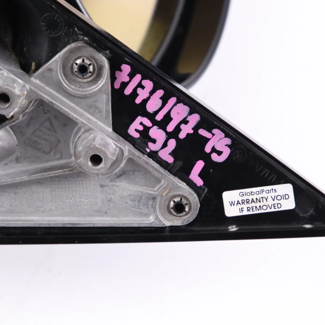 Wing Mirror BMW E92 High Gloss Power Fold Auto Dip Left Titansilber Silver 354 to with Part number 7176197 Wing Mirror BMW E92 High Gloss Power Fold Auto Dip Left Titansilber Silver 354 - SKU rhd-7176197-TS - Part number 7176197