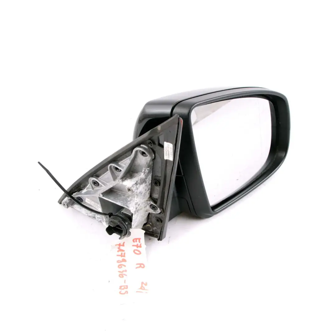  Wing Mirror Door BMW X5 E70 Outside Right Door O/S Black Sapphire Metallic 475 - SKU rhd-7179636-BS - Part number 7179636