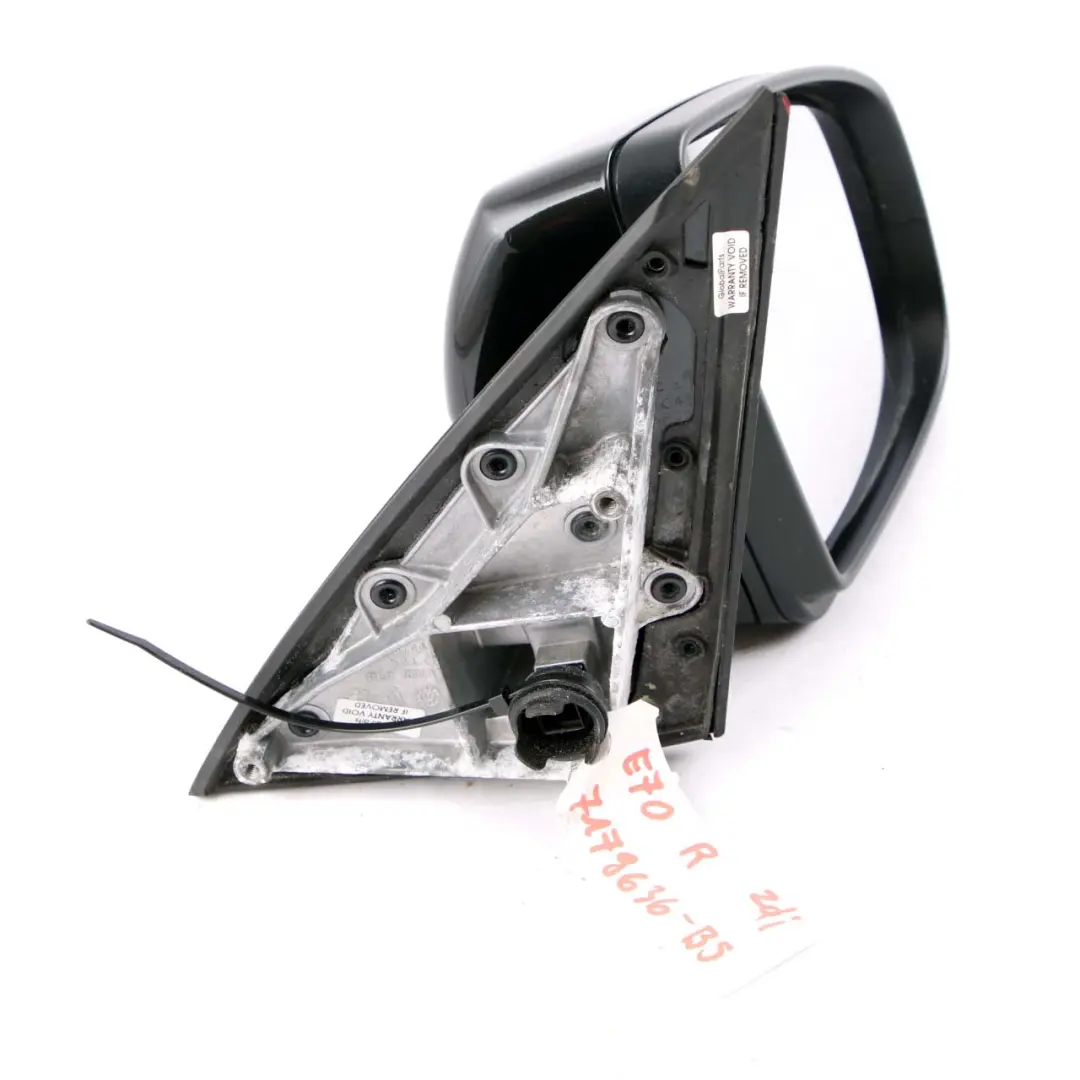 Wing Mirror Door BMW X5 E70 Outside Right Door O/S Black Sapphire Metallic 475 to with Part number 7179636 Wing Mirror Door BMW X5 E70 Outside Right Door O/S Black Sapphire Metallic 475 - SKU rhd-7179636-BS - Part number 7179636