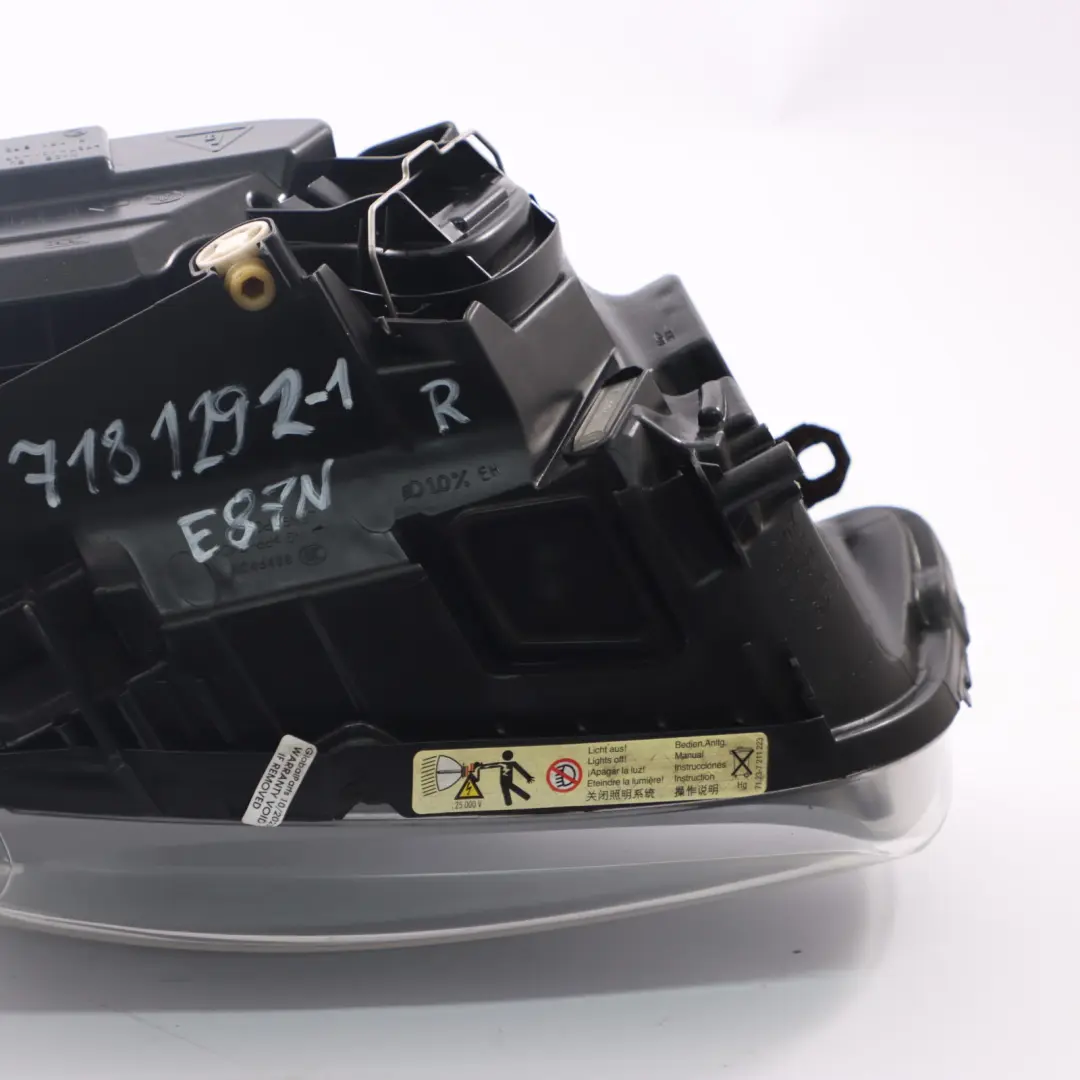 Headlight Headlamp Light Lamp Bi-Xenon Right O/S 7170294 to BMW E81 E82 E87 LCI with Part number 7181292 BMW E81 E82 E87 LCI Headlight Headlamp Light Lamp Bi-Xenon Right O/S 7170294 - SKU rhd-7181292-1 - Part number 7181292