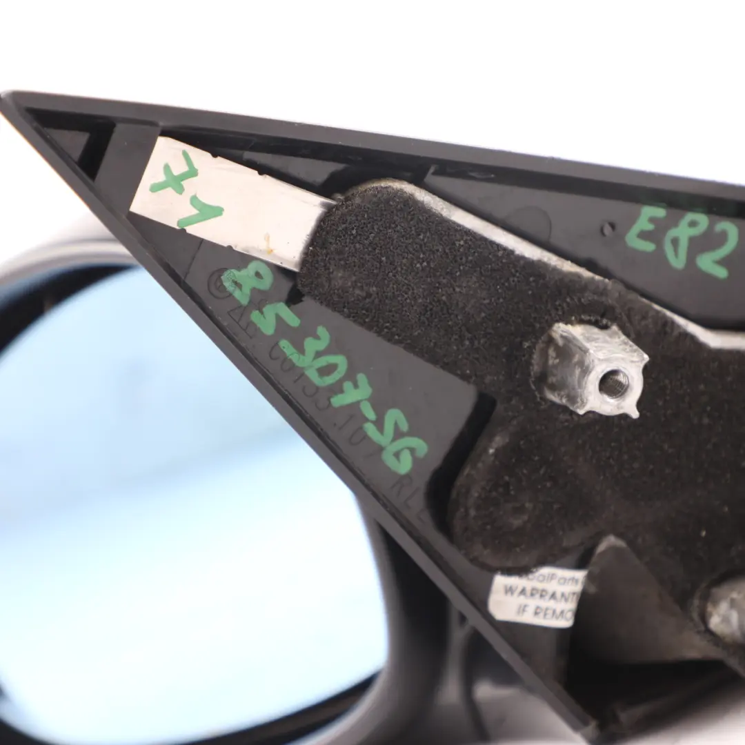 Wing Mirror M Sport High Gloss Door Left N/S Sparkling Graphite A22 to BMW E81 E82 with Part number 7185307 BMW E81 E82 Wing Mirror M Sport High Gloss Door Left N/S Sparkling Graphite A22 - SKU rhd-7185307-SG - Part number 7185307