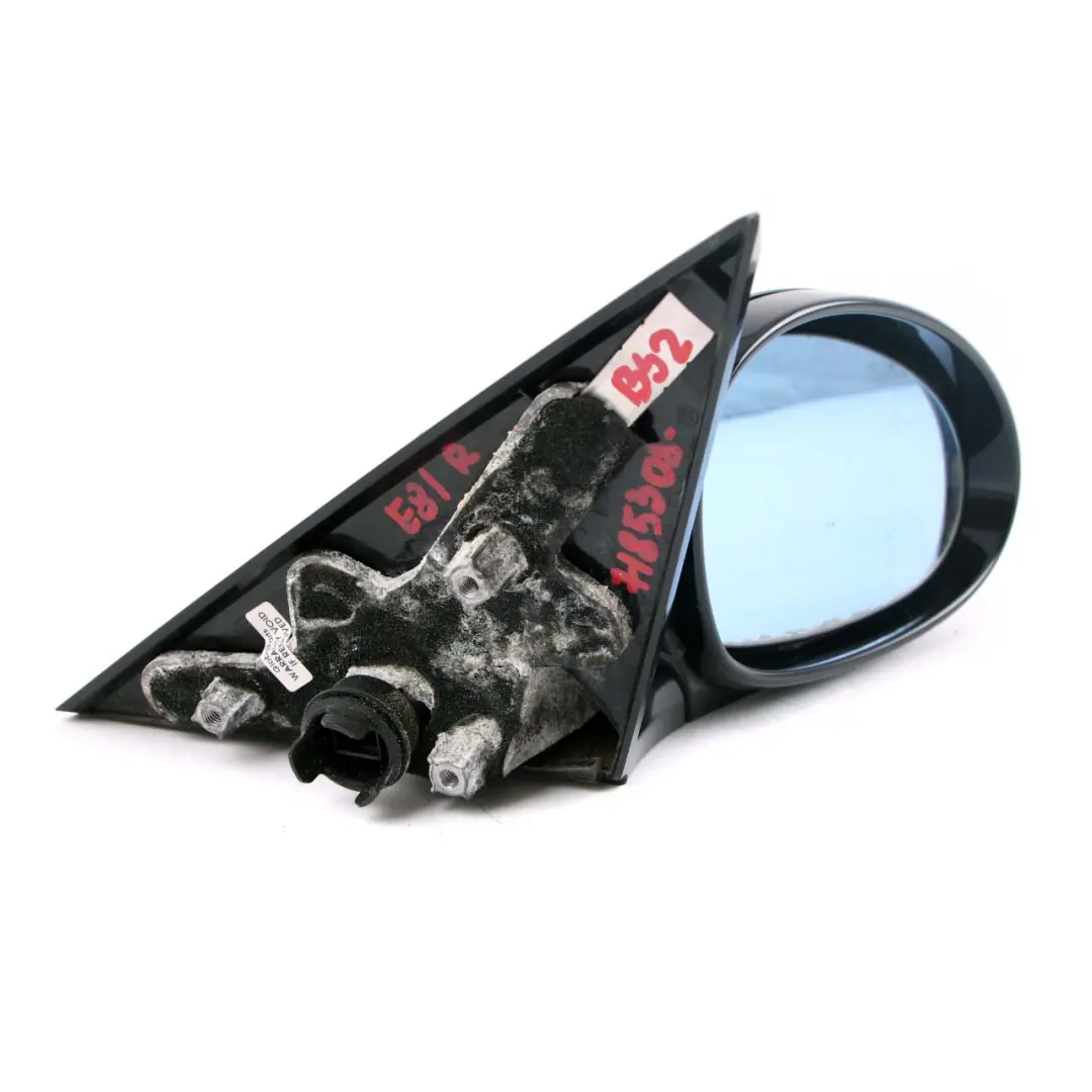 BMW 1 Series 2 E81 E82 E88 M Sport High Gloss Right Mirror O/S Black Sapphire - SKU rhd-7185308-BS2 - Part number 7185308