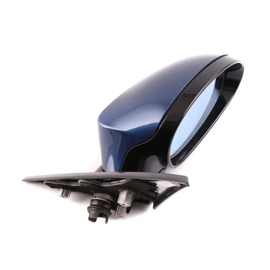 High Gloss Right Wing Mirror O/S Montegoblau Montego Blue to BMW E81 E82 M Sport with Part number 7185308 BMW E81 E82 M Sport High Gloss Right Wing Mirror O/S Montegoblau Montego Blue - SKU rhd-7185308-MTB - Part number 7185308