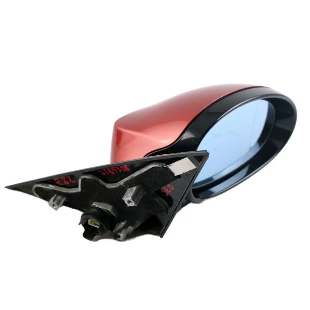 BMW E81 E82 M Sport High Gloss Right Wing Mirror O/S Sedonarot Metallic Red A79 - SKU rhd-7185308-SED - Part number 7185308
