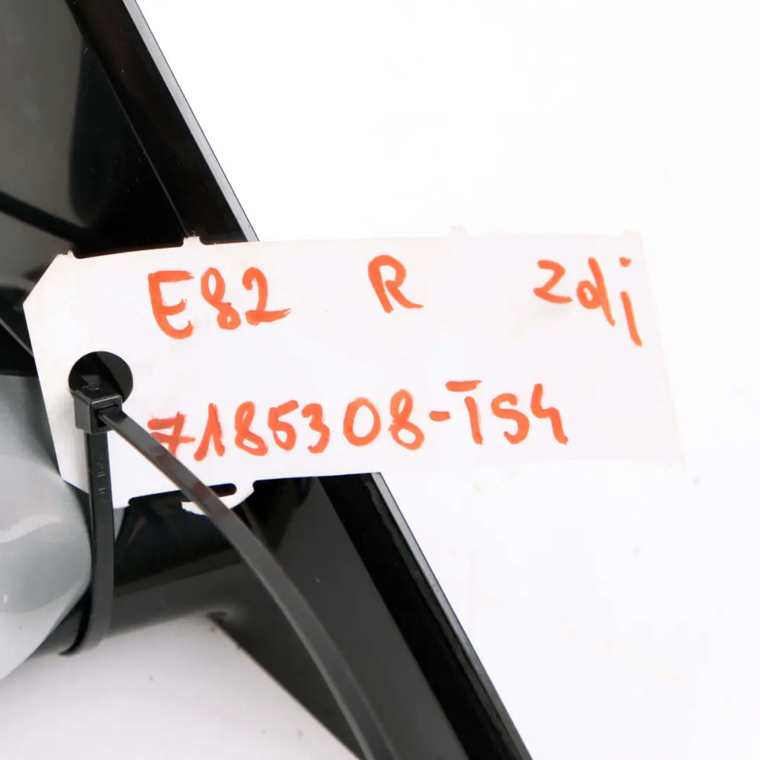  Wing Mirror BMW E81 E82 4 M Sport High Gloss Right O/S Titanium Silver 354 - SKU rhd-7185308-TS4 - Part number 7185308