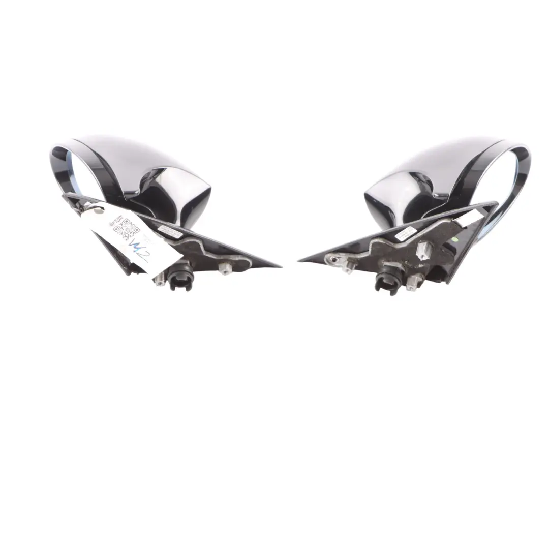  Wing Mirror BMW E81 E82 M Sport High Gloss Power Fold Left Right N/O/S Set Black - SKU rhd-7185325-BLK1 - Part number 7185325