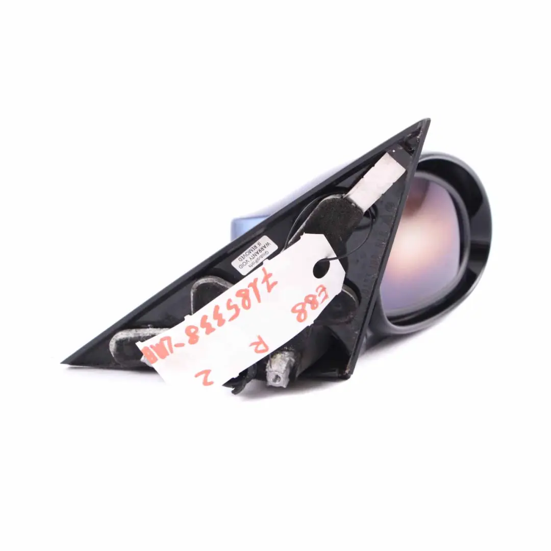 Wing Mirror BMW E81 E82 M Sport Power Fold Auto Dip Right O/S Le Mans Blau Blue to with Part number 7185338 Wing Mirror BMW E81 E82 M Sport Power Fold Auto Dip Right O/S Le Mans Blau Blue - SKU rhd-7185338-LMB - Part number 7185338