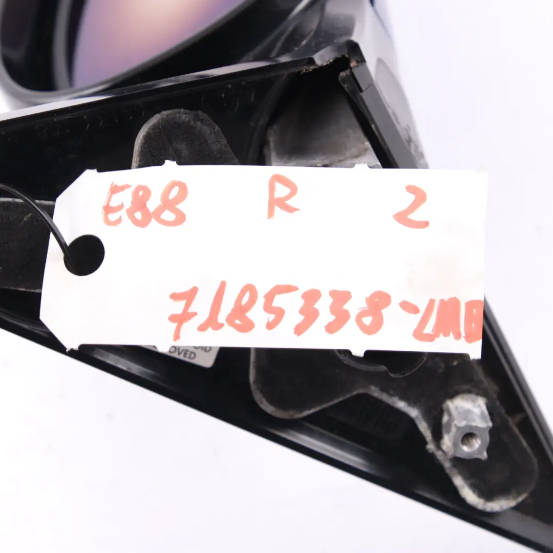 Wing Mirror BMW E81 E82 M Sport Power Fold Auto Dip Right O/S Le Mans Blau Blue to with Part number 7185338 Wing Mirror BMW E81 E82 M Sport Power Fold Auto Dip Right O/S Le Mans Blau Blue - SKU rhd-7185338-LMB - Part number 7185338
