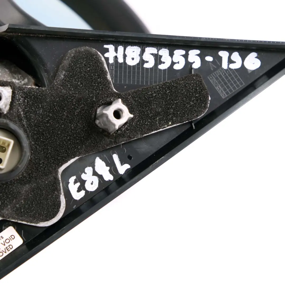 BMW 1 Series 6 E81 E82 E88 Left Heated Wing Mirror N/S Titanium Silver Metallic - SKU rhd-7185355-TS6 - Part number 7185355