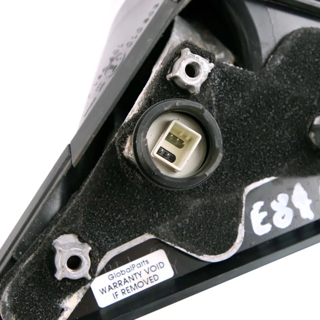 BMW 1 Series 6 E81 E82 E88 Left Heated Wing Mirror N/S Titanium Silver Metallic - SKU rhd-7185355-TS6 - Part number 7185355