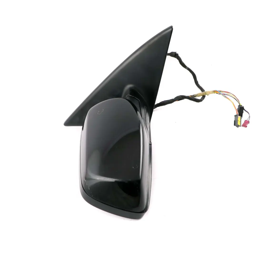 BMW 6 E63 E64 Auto Dip Power Fold Heated Right Wing Mirror O/S Black Sapphire - SKU rhd-7189350-BS - Part number 7189350