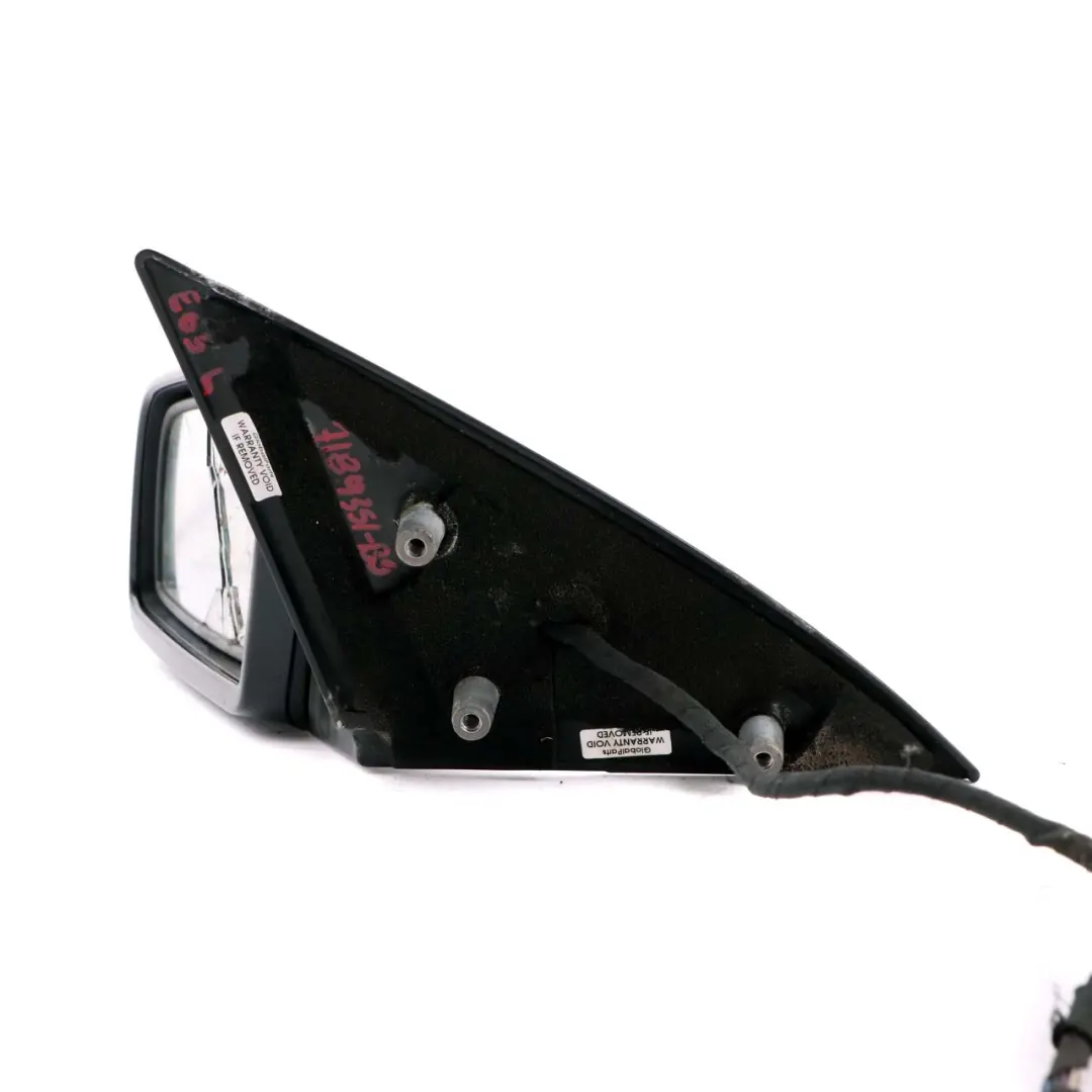 Dip Power Fold Heated Left Wing Mirror N/S Black Sapphire 475 to BMW 6 E63 E64 Auto with Part number 7189351 BMW 6 E63 E64 Auto Dip Power Fold Heated Left Wing Mirror N/S Black Sapphire 475 - SKU rhd-7189351-BS - Part number 7189351