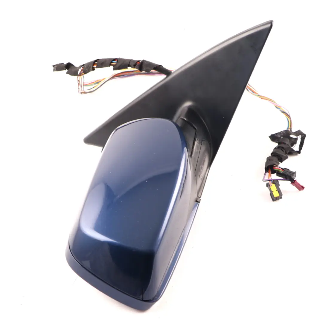 Wing Mirror BMW E63 E64 Heated Auto Dip Right O/S Mystic Blue Metallic A07 to with Part number 7189354 Wing Mirror BMW E63 E64 Heated Auto Dip Right O/S Mystic Blue Metallic A07 - SKU rhd-7189354-MYS - Part number 7189354