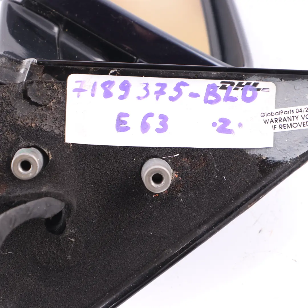 Wing Mirror Door BMW E63 E64 Auto Dip High Gloss LED Left N/S Blue Onyx Metallic to with Part number 7189375 Wing Mirror Door BMW E63 E64 Auto Dip High Gloss LED Left N/S Blue Onyx Metallic - SKU rhd-7189375-BLO - Part number 7189375