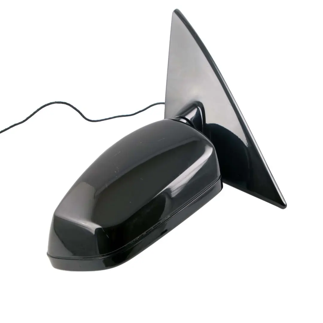BMW 6 Series E63 E64 Heated Left Wing Mirror N/S Black Sapphire Metallic 475 - SKU rhd-7189389-BS - Part number 7189389
