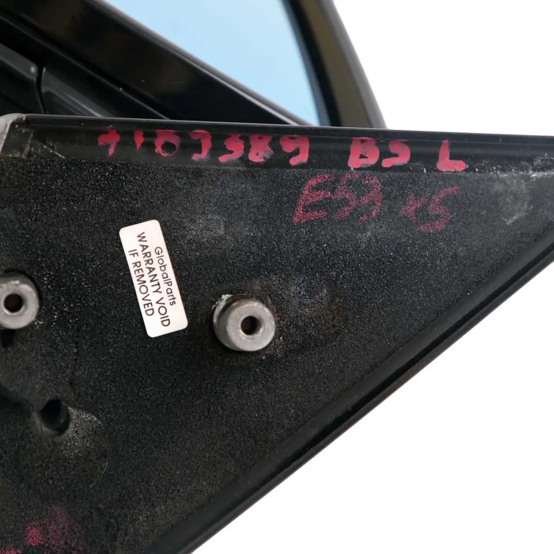 Heated Left Wing Mirror N/S Black Sapphire Metallic 475 to BMW 6 Series E63 E64 with Part number 7189389 BMW 6 Series E63 E64 Heated Left Wing Mirror N/S Black Sapphire Metallic 475 - SKU rhd-7189389-BS - Part number 7189389