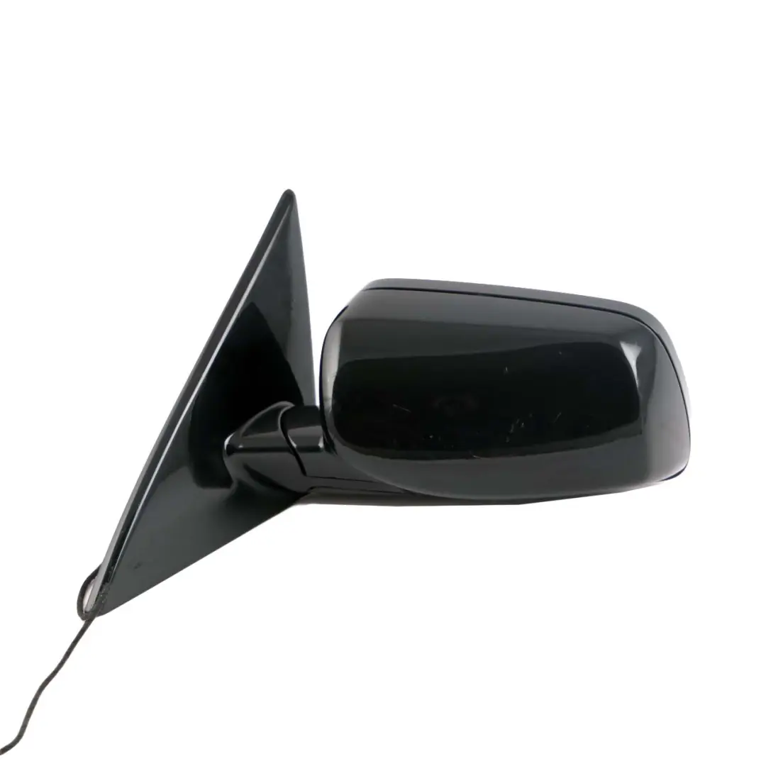 BMW 6 Series E63 E64 Heated Left Wing Mirror N/S Black Sapphire Metallic 475 - SKU rhd-7189389-BS - Part number 7189389