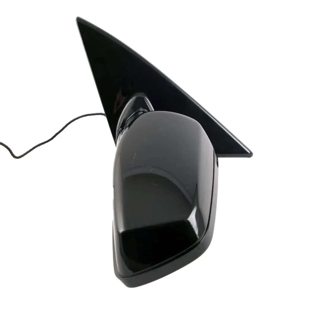 BMW 6 Series E63 E64 Heated Left Wing Mirror N/S Black Sapphire Metallic 475 - SKU rhd-7189389-BS - Part number 7189389