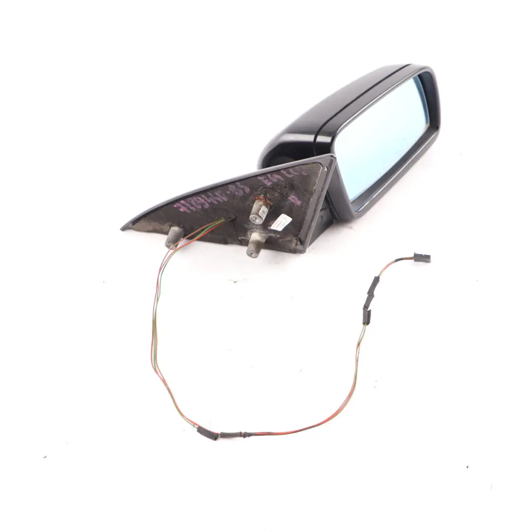  Wing Mirror BMW E63 E64 Door Right O/S High Gloss M Sport Black Sapphire - 475 - SKU rhd-7189440-BS - Part number 7189440