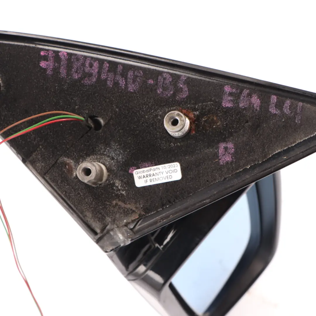 Wing Mirror BMW E63 E64 Door Right O/S High Gloss M Sport Black Sapphire - 475 to with Part number 7189440 Wing Mirror BMW E63 E64 Door Right O/S High Gloss M Sport Black Sapphire - 475 - SKU rhd-7189440-BS - Part number 7189440