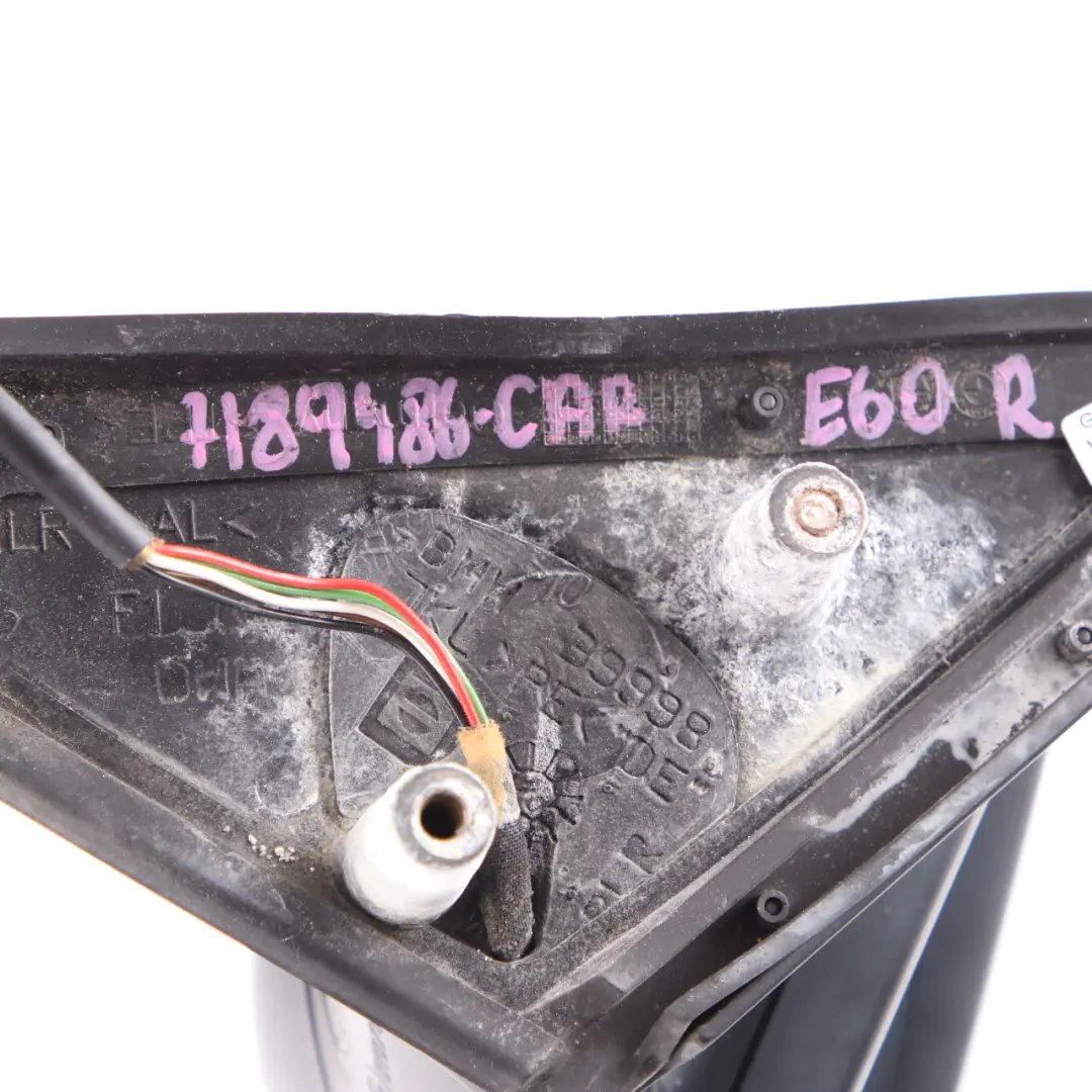Wing Mirror BMW E60 E61 Heated Outside Right O/S Carbonschwarz Carbon Black to with Part number 7189486 Wing Mirror BMW E60 E61 Heated Outside Right O/S Carbonschwarz Carbon Black - SKU rhd-7189486-CAR - Part number 7189486