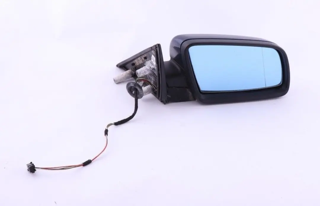 BMW 5 Series E60 E61 Heated Right Wing Mirror O/S Mysticblau Blue Metallic - SKU rhd-7189486-MYS - Part number 7189486