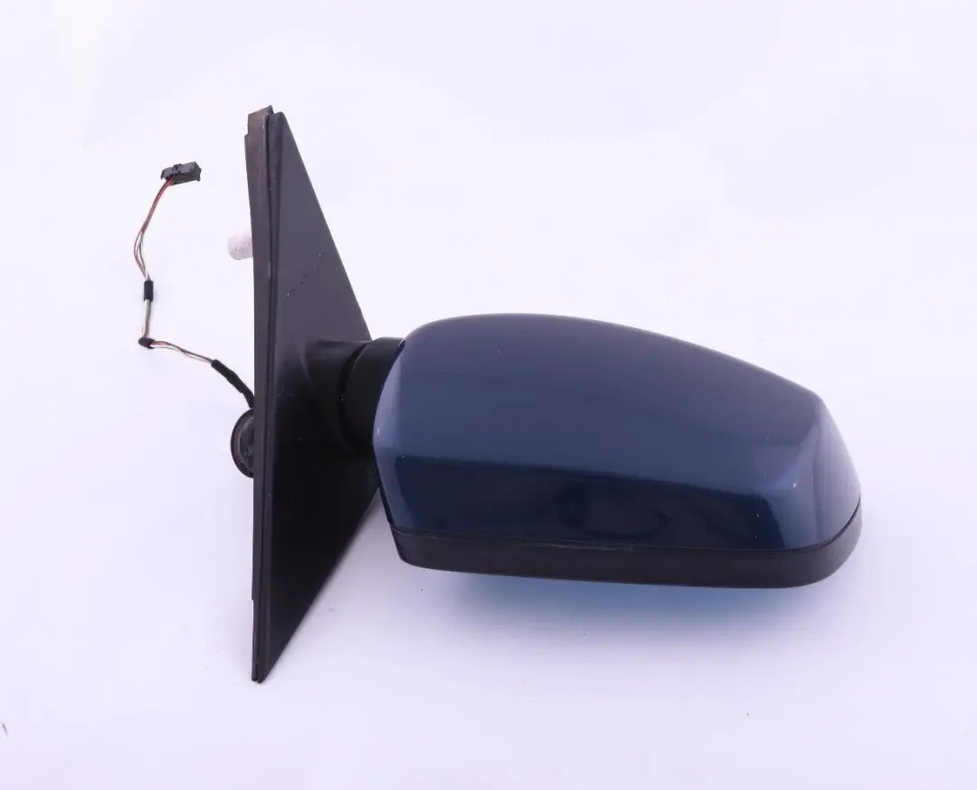 BMW 5 Series E60 E61 Heated Right Wing Mirror O/S Mysticblau Blue Metallic - SKU rhd-7189486-MYS - Part number 7189486