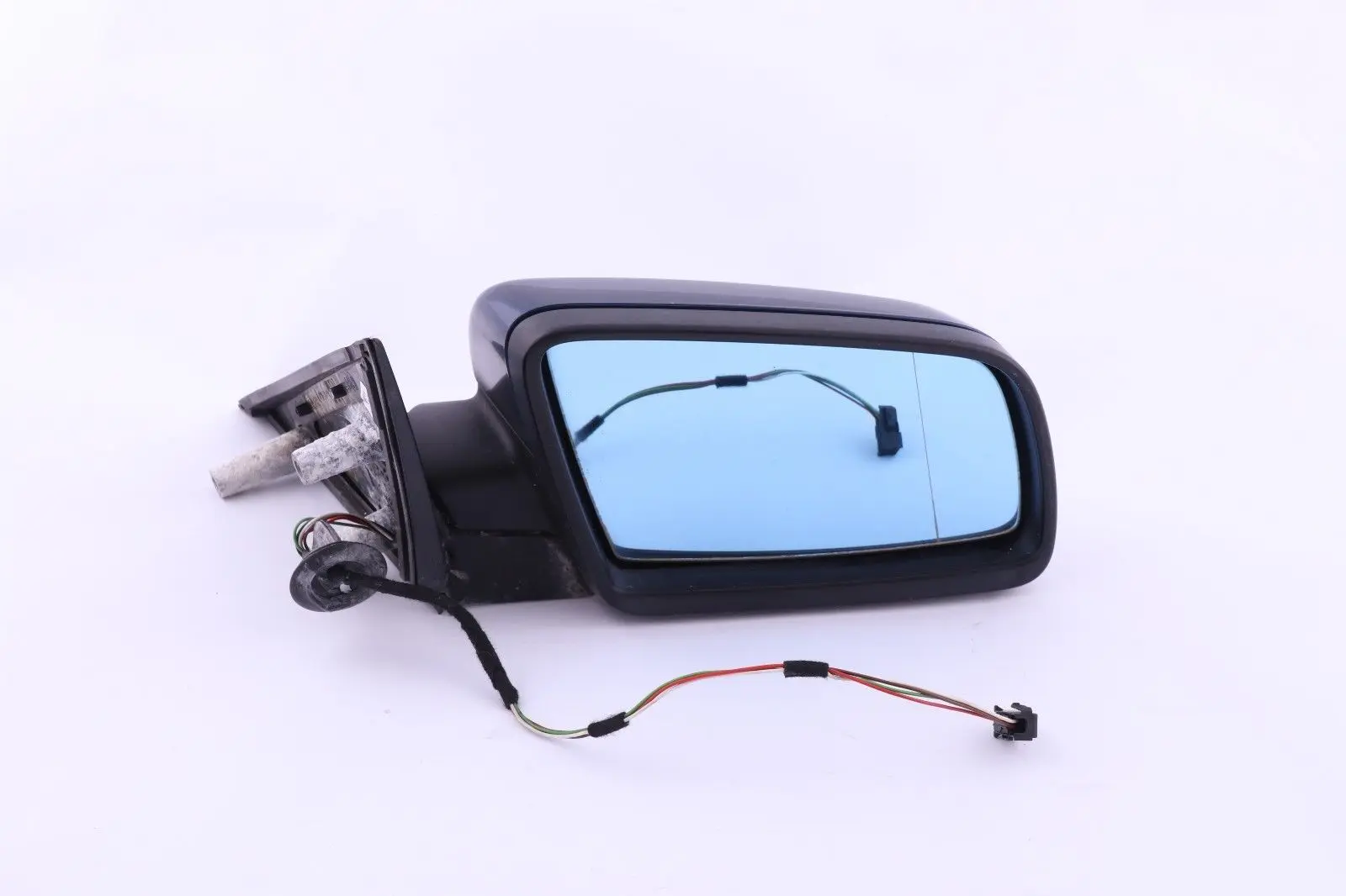 BMW 5 Series E60 E61 Heated Right Wing Mirror O/S Mysticblau Blue Metallic