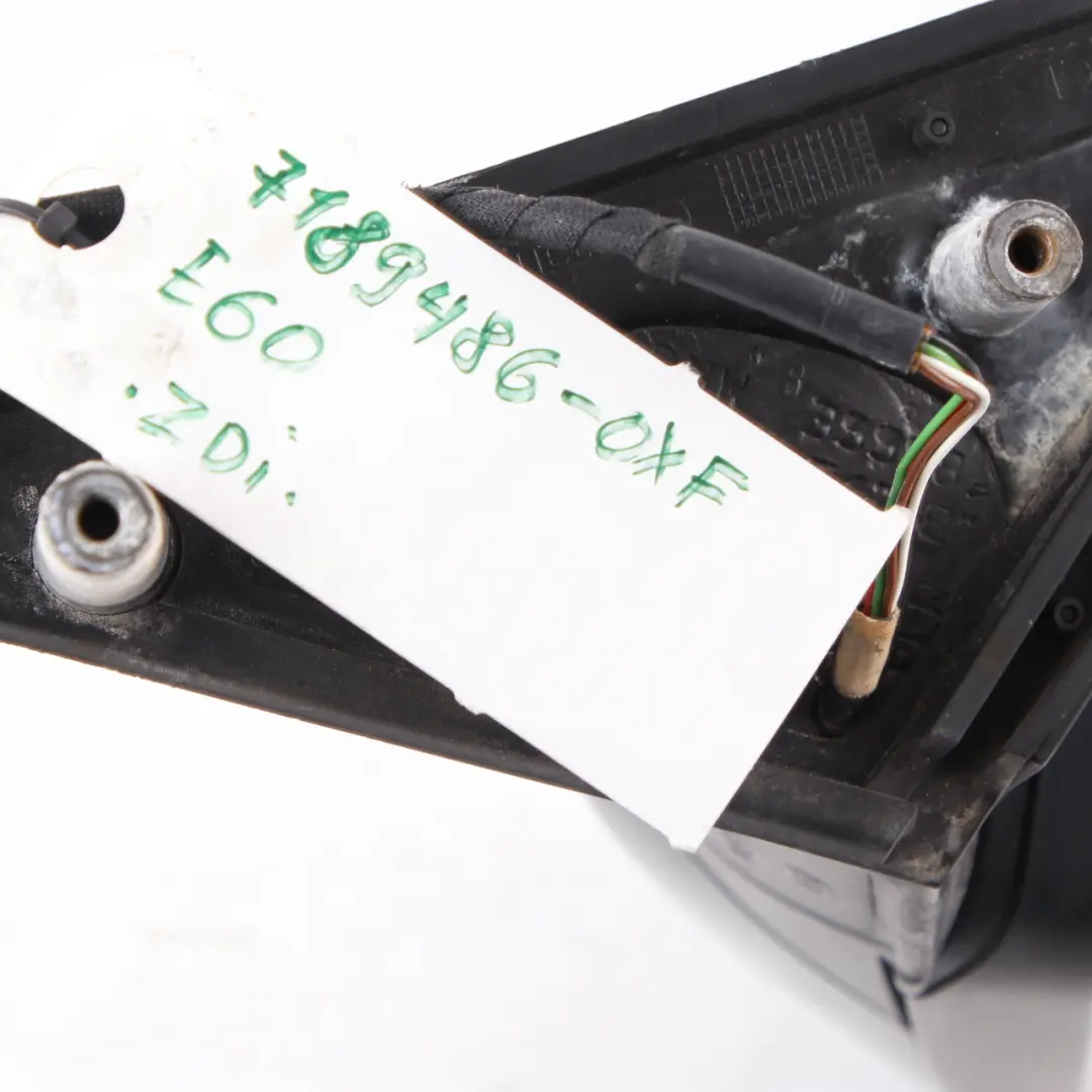 Wing Mirror BMW E60 E61 Heated Right O/S Oxford Green Metallic - 430 to with Part number 7189486 Wing Mirror BMW E60 E61 Heated Right O/S Oxford Green Metallic - 430 - SKU rhd-7189486-OXF - Part number 7189486