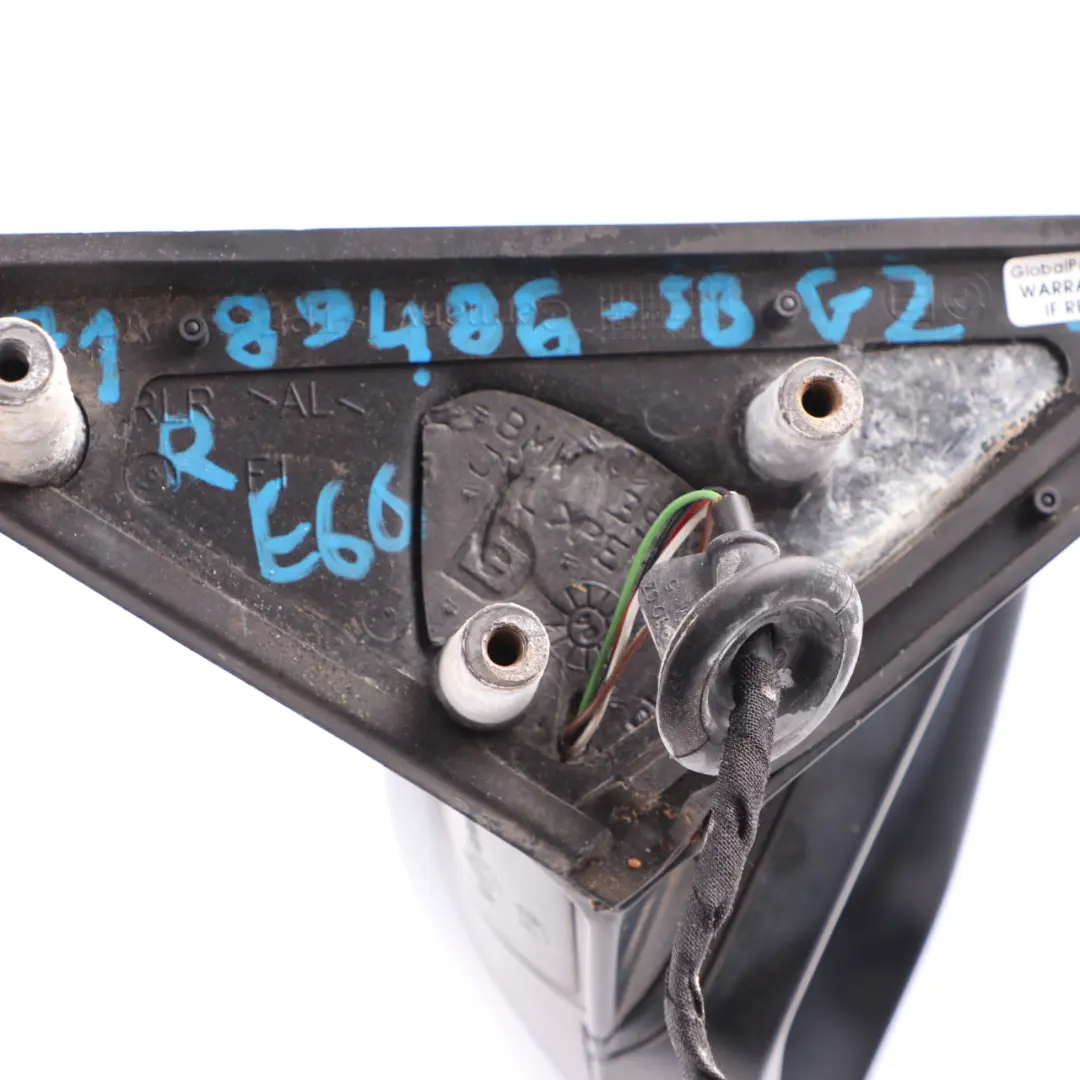 Door Wing Mirror BMW E60 E61 Heated Right O/S Silbergrau Silver Grey A08 to with Part number 7189486 Door Wing Mirror BMW E60 E61 Heated Right O/S Silbergrau Silver Grey A08 - SKU rhd-7189486-SBG2 - Part number 7189486