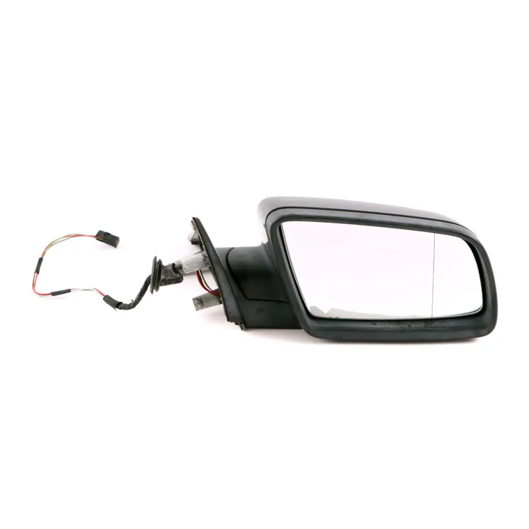 BMW 5 E60 E61 Heated Right Wing Mirror O/S Titangrau Metallic Titanium Grey - SKU rhd-7189486-TGR - Part number 7189486