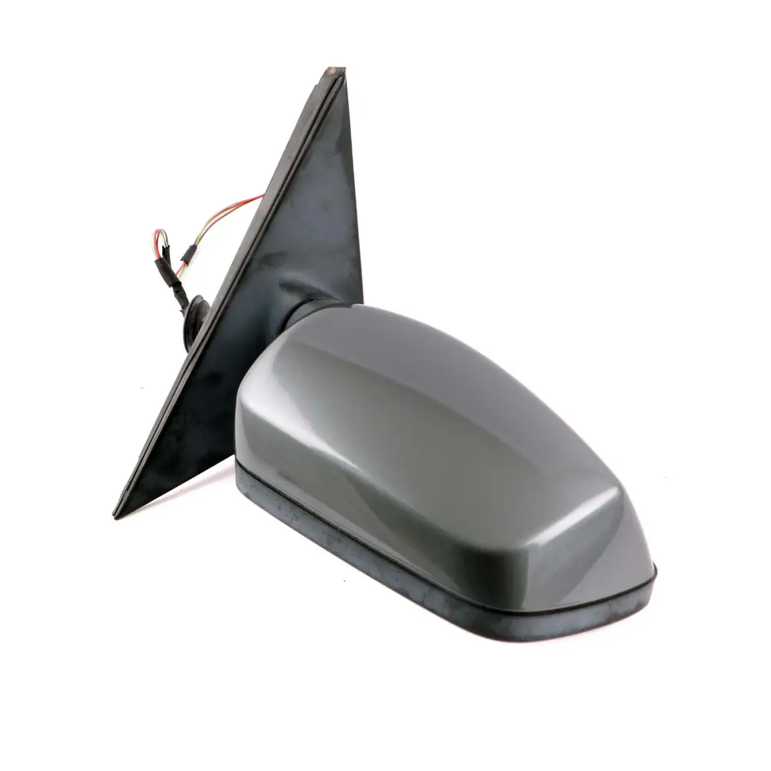 BMW 5 E60 E61 Heated Right Wing Mirror O/S Titangrau Metallic Titanium Grey - SKU rhd-7189486-TGR - Part number 7189486