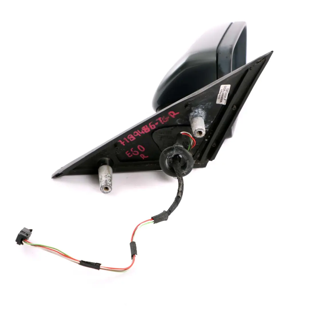 Heated Right Wing Mirror O/S Titangrau Metallic Titanium Grey to BMW 5 E60 E61 with Part number 7189486 BMW 5 E60 E61 Heated Right Wing Mirror O/S Titangrau Metallic Titanium Grey - SKU rhd-7189486-TGR - Part number 7189486