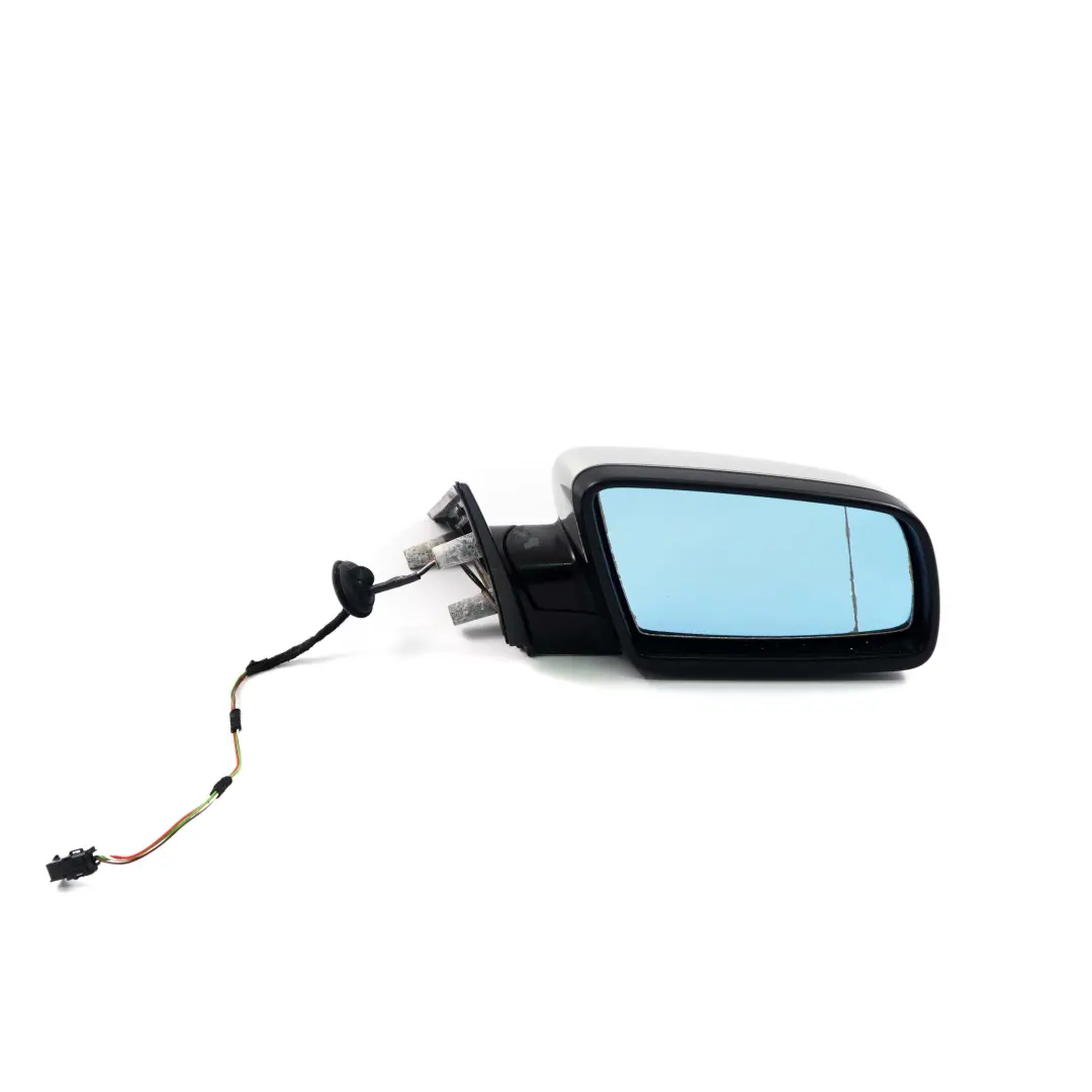 BMW 5 Series E60 E61 Heated Right Wing Mirror O/S Titansilber Titanium Silver - SKU rhd-7189486-TS - Part number 7189486