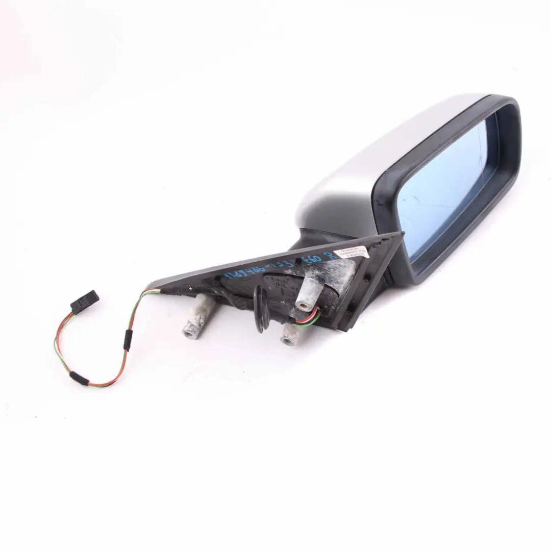  Wing Mirror BMW E60 E61 3 Heated Right O/S Titansilber Titanium Silver 354 - SKU rhd-7189486-TS3 - Part number 7189486