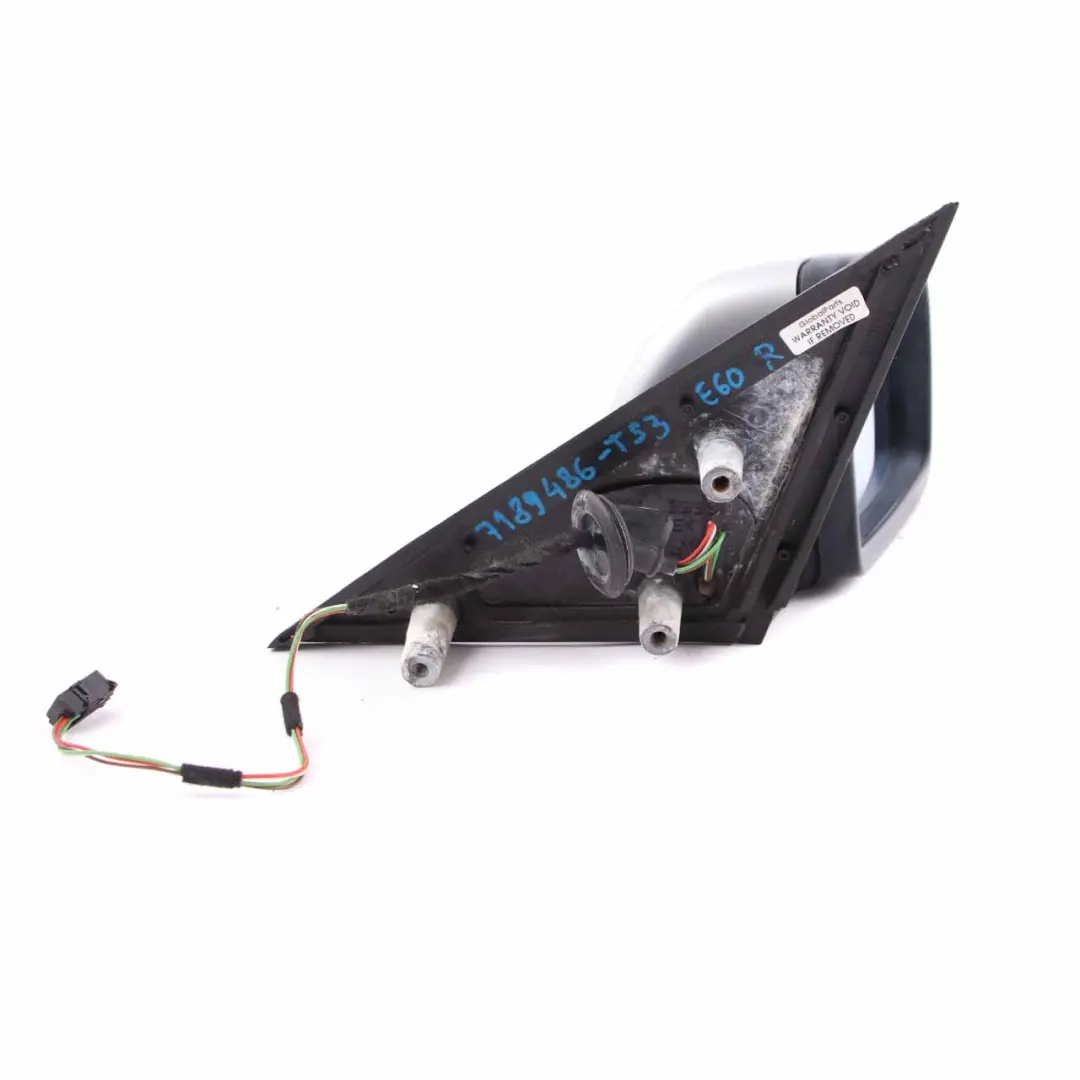  Wing Mirror BMW E60 E61 3 Heated Right O/S Titansilber Titanium Silver 354 - SKU rhd-7189486-TS3 - Part number 7189486