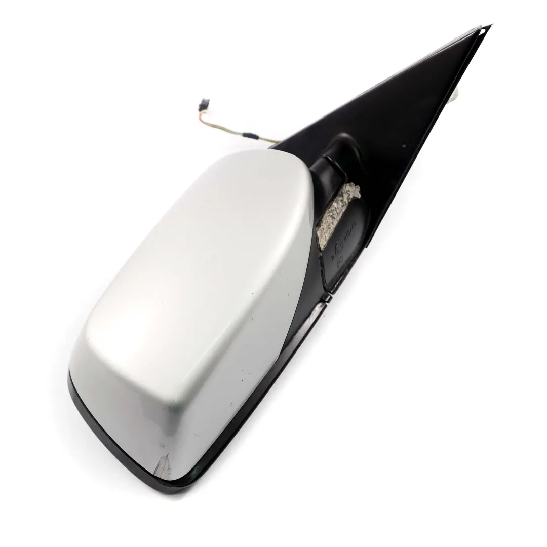 BMW 5 Series E60 E61 Heated Right Wing Mirror O/S Titansilber Titanium Silver - SKU rhd-7189486-TS - Part number 7189486